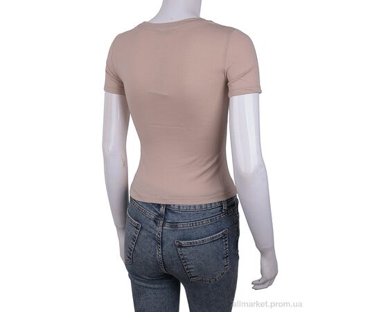 Фотография Футболка женская Лето 3488-2098-4 beige (4 шт. р.сетка One size) "Мир" недорого оптом от прямого поставщика, изображение 2