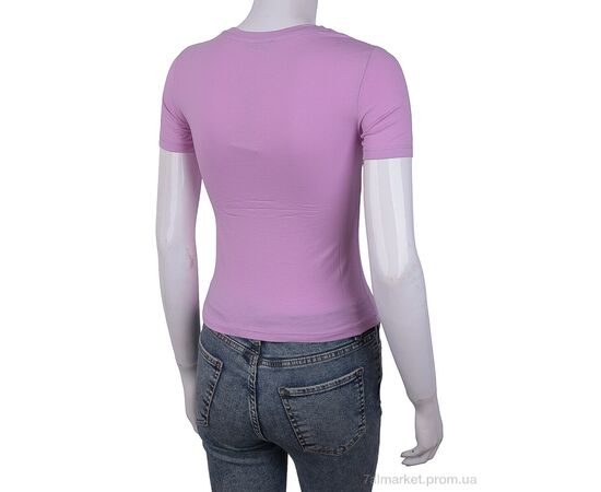 Фотография Футболка женская Лето 3488-2098-5 pink (4 шт. р.сетка One size) "Мир" недорого оптом от прямого поставщика, изображение 2