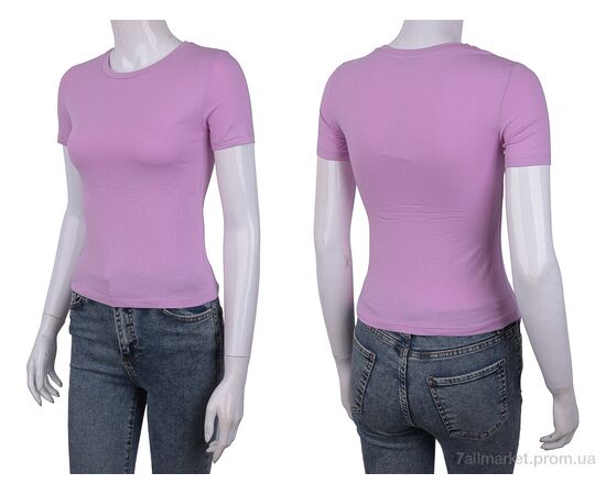 Фотография Футболка женская Лето 3488-2098-5 pink (4 шт. р.сетка One size) "Мир" недорого оптом от прямого поставщика, изображение 3