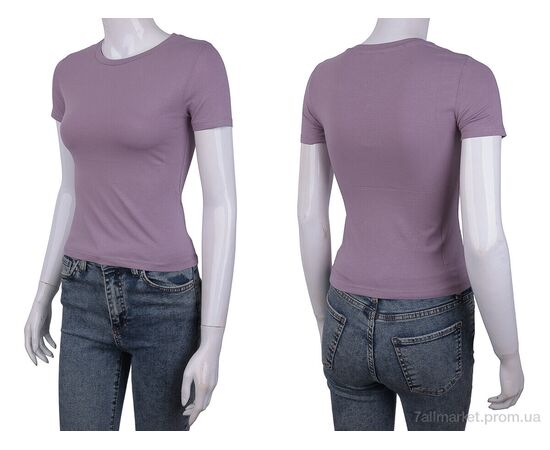 Фотография Футболка женская Лето 3488-2098-6 d.pink (4 шт. р.сетка One size) "Мир" недорого оптом от прямого поставщика, изображение 3