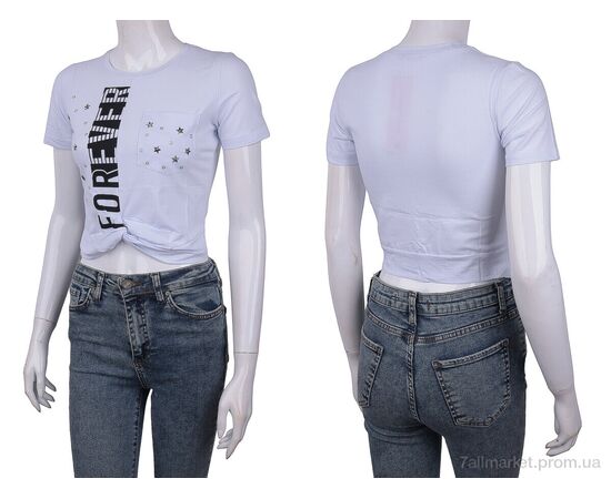 Фотография Футболка женская Лето 3488-0087-1 white (4 шт. р.сетка One size) "Мир" недорого оптом от прямого поставщика, изображение 3