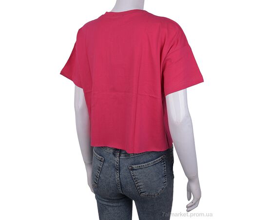 Фотография Футболка женская Лето 3488-38 pink (3 шт. р.сетка S-L) "Мир" недорого оптом от прямого поставщика, изображение 2
