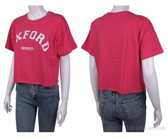 Фотография Футболка женская Лето 3488-38 pink (3 шт. р.сетка S-L) "Мир" недорого оптом от прямого поставщика, изображение 3