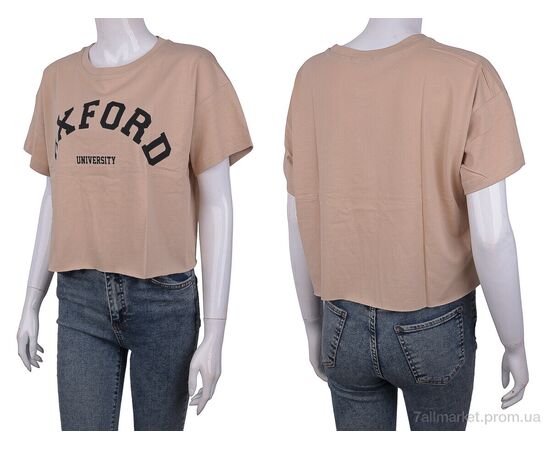 Фотография Футболка женская Лето 3488-39 beige (3 шт. р.сетка S-L) "Мир" недорого оптом от прямого поставщика, изображение 3