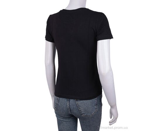 Фотография Футболка женская Лето 3488-005-1 black (4 шт. р.сетка S-M) "Мир" недорого оптом от прямого поставщика, изображение 2