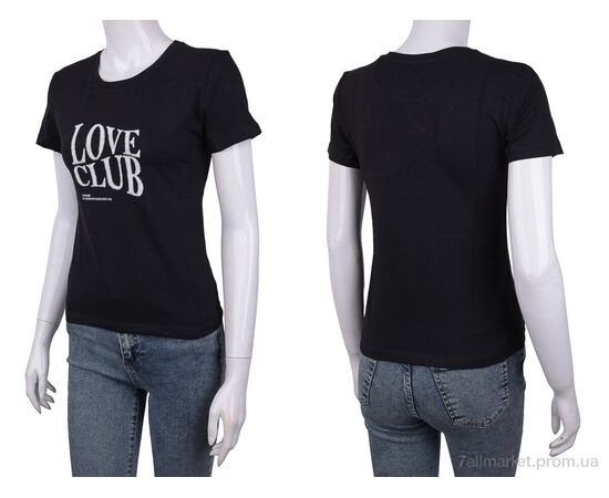 Фотография Футболка женская Лето 3488-005-1 black (4 шт. р.сетка S-M) "Мир" недорого оптом от прямого поставщика, изображение 3