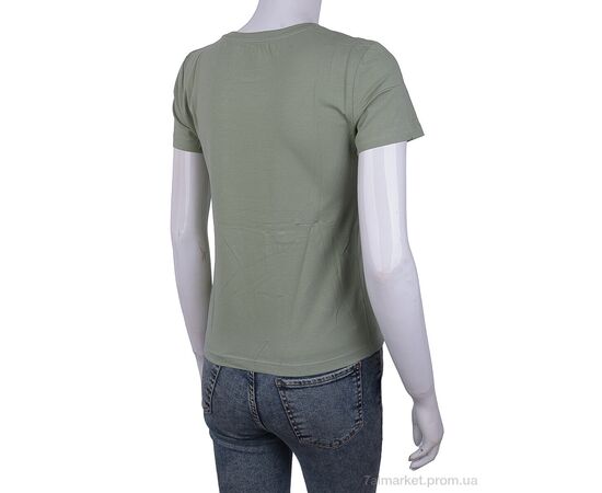 Фотография Футболка женская Лето 3488-005-2 green (4 шт. р.сетка S-M) "Мир" недорого оптом от прямого поставщика, изображение 2