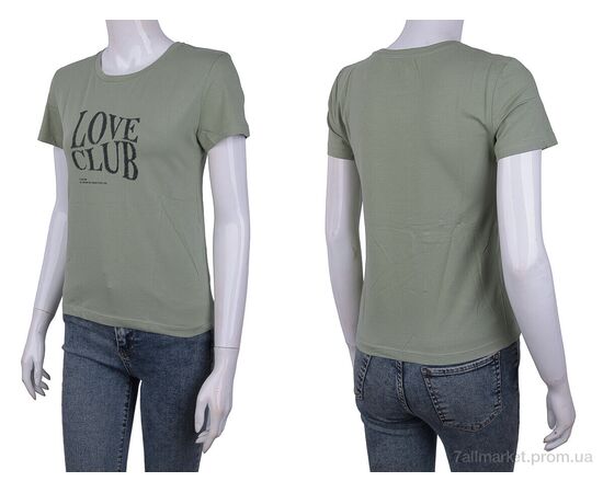 Фотография Футболка женская Лето 3488-005-2 green (4 шт. р.сетка S-M) "Мир" недорого оптом от прямого поставщика, изображение 3