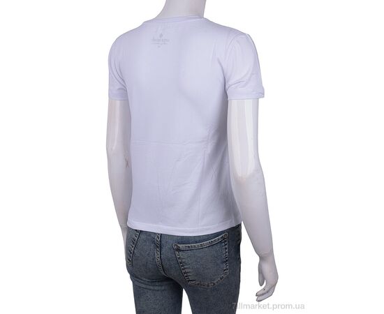 Фотография Футболка женская Лето 3488-005-4 white (4 шт. р.сетка S-M) "Мир" недорого оптом от прямого поставщика, изображение 2