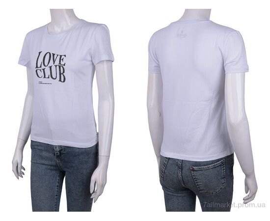 Фотография Футболка женская Лето 3488-005-4 white (4 шт. р.сетка S-M) "Мир" недорого оптом от прямого поставщика, изображение 3