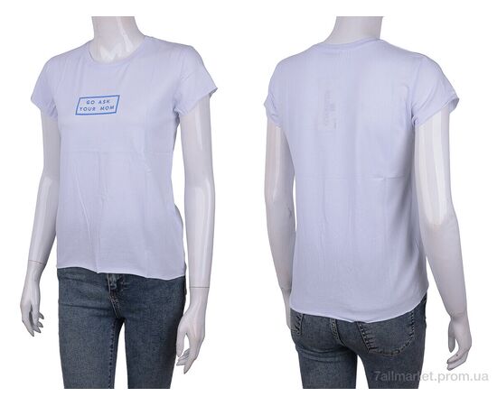 Фотография Футболка женская Лето 3488-2092-1 white (4 шт. р.сетка One size) "Мир" недорого оптом от прямого поставщика, изображение 3