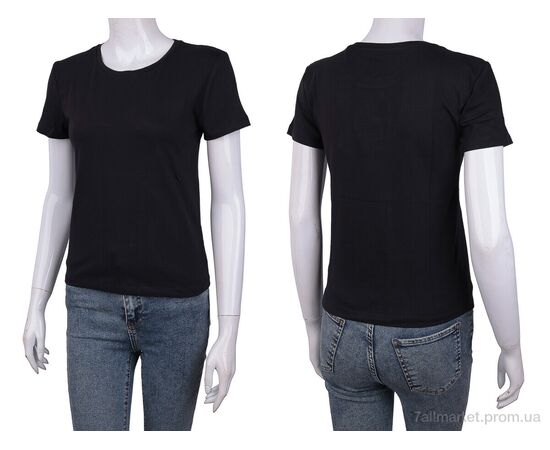 Фотография Футболка женская Лето 3488-1 black (4 шт. р.сетка S-M) "Мир" недорого оптом от прямого поставщика, изображение 3