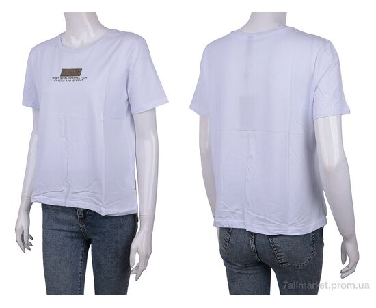 Фотография Футболка женская Лето 3488-4 white (4 шт. р.сетка One size) "Мир" недорого оптом от прямого поставщика, изображение 3