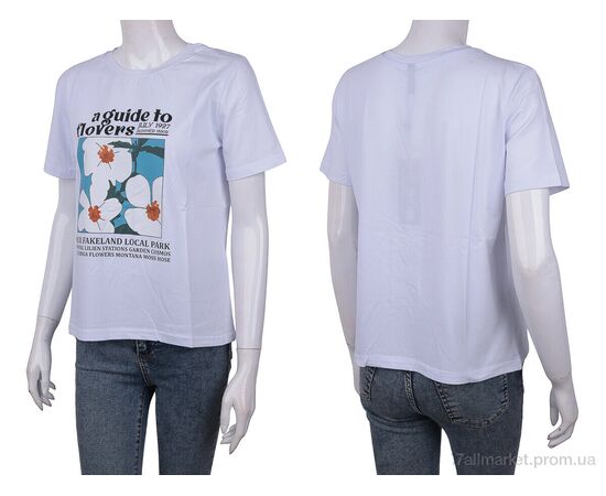 Фотография Футболка женская Лето 3488-24 white (4 шт. р.сетка One size) "Мир" недорого оптом от прямого поставщика, изображение 3