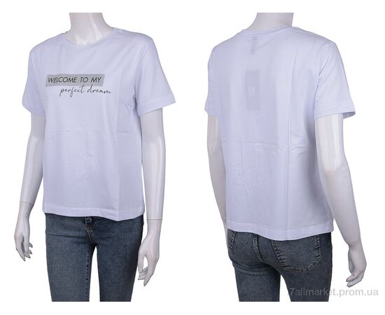 Фотография Футболка женская Лето 3488-29 white (4 шт. р.сетка One size) "Мир" недорого оптом от прямого поставщика, изображение 3