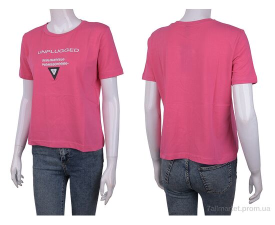 Фотография Футболка женская Лето 3488-31 pink (4 шт. р.сетка One size) "Мир" недорого оптом от прямого поставщика, изображение 3