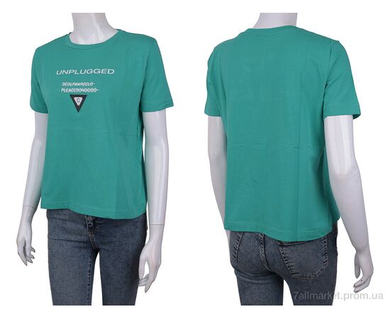 Фотография Футболка женская Лето 3488-32 green (4 шт. р.сетка One size) "Мир" недорого оптом от прямого поставщика, изображение 3