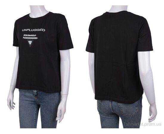 Фотография Футболка женская Лето 3488-34 black (4 шт. р.сетка One size) "Мир" недорого оптом от прямого поставщика, изображение 3