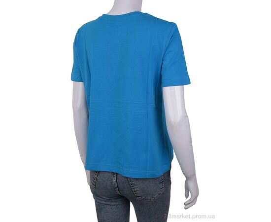 Фотография Футболка женская Лето 3488-35 blue (4 шт. р.сетка One size) "Мир" недорого оптом от прямого поставщика, изображение 2