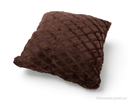 Фотография Подушка Весна/осень Норка ромб 08124 brown (42*42) (2 шт. р.сетка One size) "Obuvok" недорого оптом от прямого поставщика, изображение 2