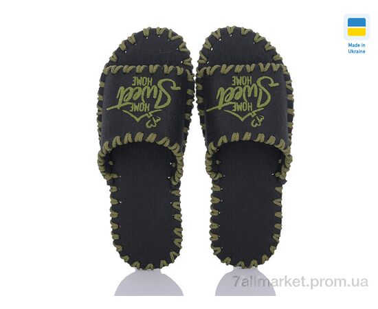 Тапки чоловічі домашні Весна/осінь 373M чорний (9 пар р.40-45) "Active" недорого оптом від прямого постачальника, зображення 2