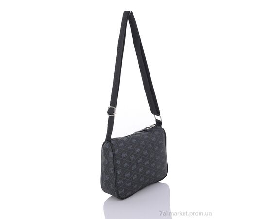 Жіноча сумка 2156-3 black 18*21*6 см, "David Polo" недорого оптом від прямого постачальника, зображення 2