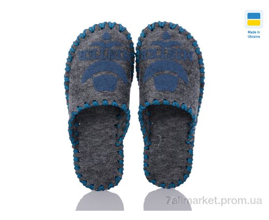 Тапки чоловічі домашні Весна/осінь 317M сірий (9 пар р.40-45) "Active" недорого оптом від прямого постачальника, зображення 2