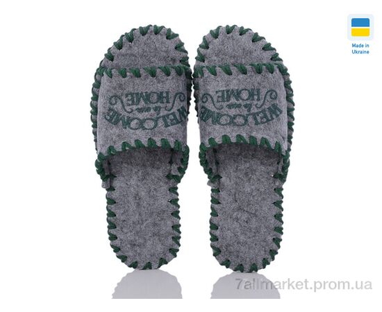 Тапки чоловічі домашні Весна/осінь 374M сірий (9 пар р.40-45) "Active" недорого оптом від прямого постачальника, зображення 2