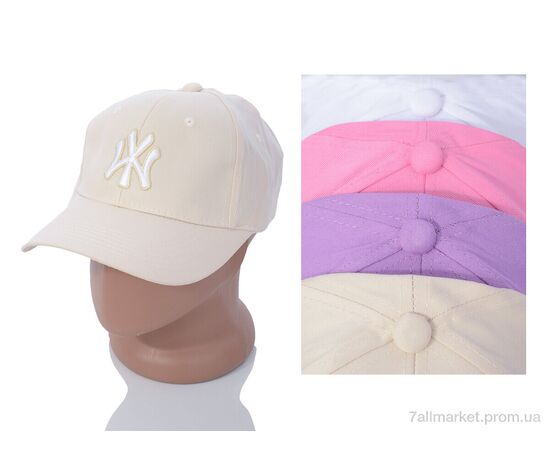 Кепка жіноча Літо BN021 mix (5 шт. р.сітка57-59) "KUINH" недорого оптом від прямого постачальника, зображення 2