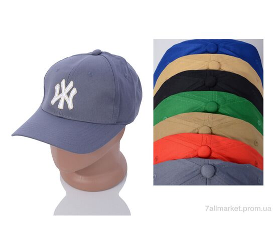 Кепка унісекс Літо BN025 mix (5 шт. р.сітка57-59) "KUINH" недорого оптом від прямого постачальника, зображення 2
