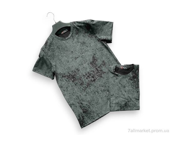 Футболка чоловіча Літо A008 grey (5 шт. р.сіткаS-2XL) "Verton" недорого оптом від прямого постачальника, зображення 2