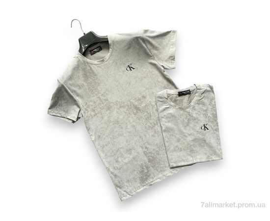 Футболка чоловіча Літо A009-2 grey (5 шт. р.сіткаS-2XL) "Verton" недорого оптом від прямого постачальника, зображення 2