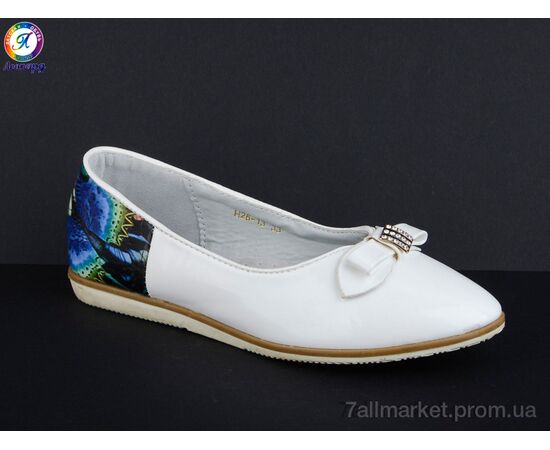 Фотография Балетки детские на девочку Весна/осень H26-13 (8 пар р.32-37) "Леопард" недорого оптом от прямого поставщика, изображение 2