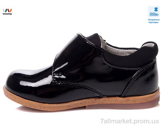 Туфлі дитячі зручні Весна/осінь R386133215 BK (5 пар р.22-26) "Weestep" недорого оптом від прямого постачальника, зображення 2
