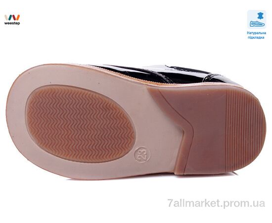 Туфлі дитячі зручні Весна/осінь R386133215 BK (5 пар р.22-26) "Weestep" недорого оптом від прямого постачальника, зображення 3
