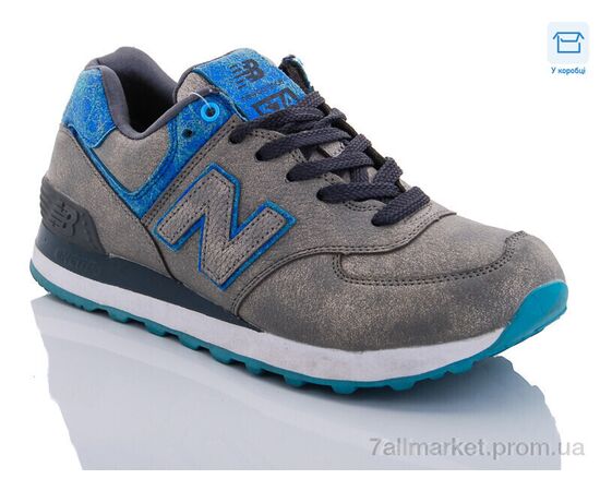 Фотография Кроссовки женские модные Весна/осень 574 navy (8 пар р.37-41) "CR" недорого оптом от прямого поставщика, изображение 2