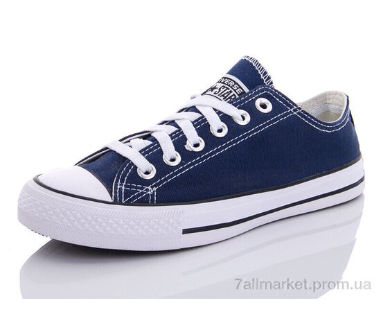 Кеди жіночі стильні Весна/осінь KW1 navy (12 пар р.36-41) "CR" недорого оптом від прямого постачальника, зображення 2