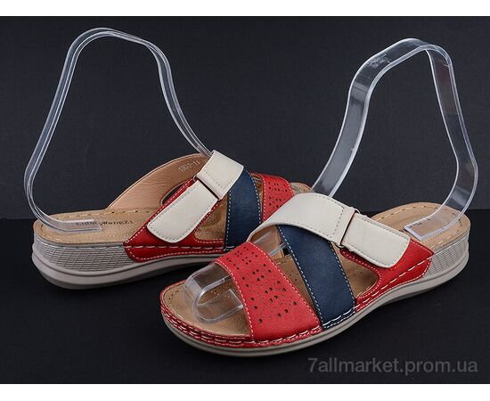 Шльопанці жіночі полегшені Літо 1901-11 (8 пар р.37-42) "Коронате" недорого оптом від прямого постачальника, зображення 2