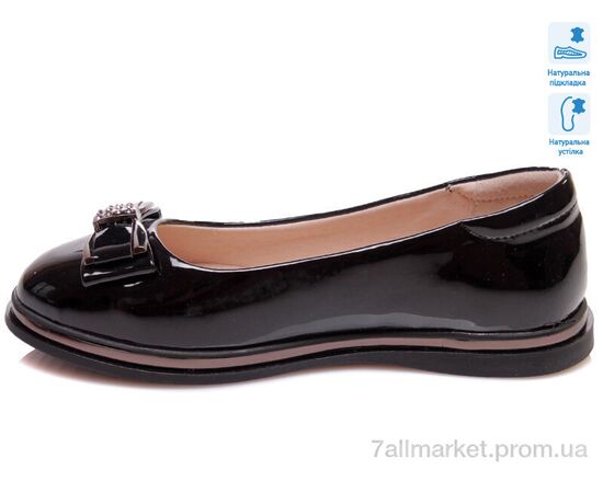 Туфлі дитячі зручні Весна/осінь R967254183 BK (6 пар р.33-38) "Weestep" недорого оптом від прямого постачальника, зображення 2
