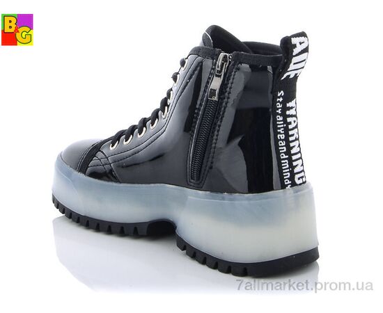 Черевики жіночі стильні Весна/осінь BSK21-43-04 (8 пар р.36-40) "BG" недорого оптом від прямого постачальника, зображення 2