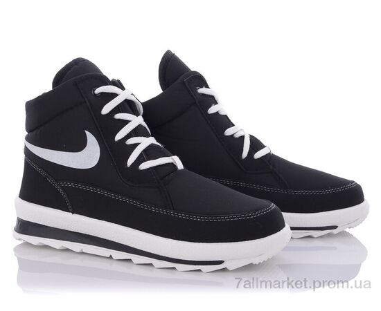 Черевики жіночі стильні Зима 117Nчор.б/п.смужка (8 пар р.37-41) "Selena" недорого оптом від прямого постачальника, зображення 2