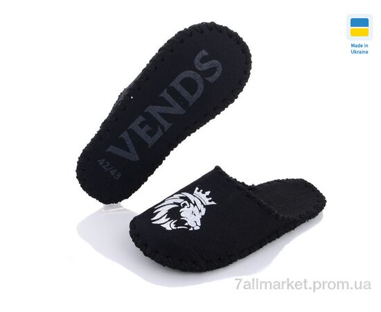 Тапки чоловічі домашні Весна/осінь 323 черный (9 пар р.40-45) "Active" недорого оптом від прямого постачальника, зображення 2