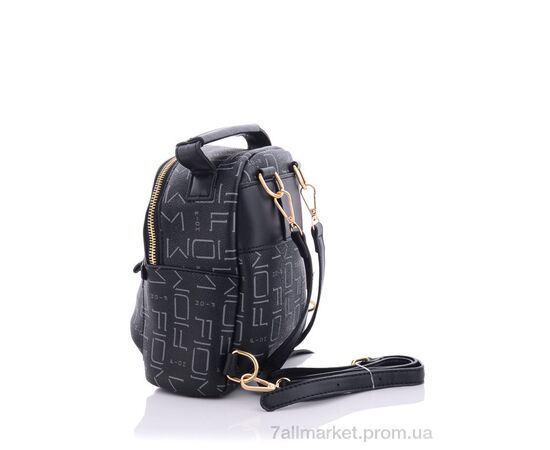 Рюкзак жіночий C917 black 24*18*10 см, "GLAMORTA" недорого оптом від прямого постачальника, зображення 2