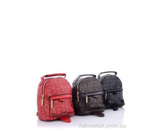 Рюкзак жіночий C917 black 24*18*10 см, "GLAMORTA" недорого оптом від прямого постачальника, зображення 3