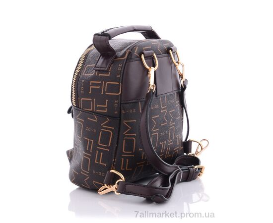 Рюкзак жіночий C917 coffee 24*18*10 см, "GLAMORTA" недорого оптом від прямого постачальника, зображення 2