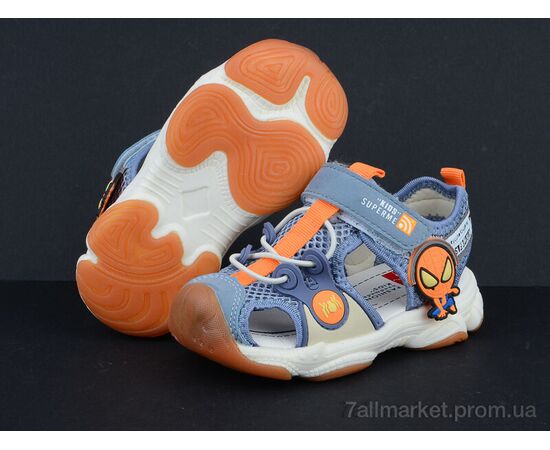 Сандалії дитячі літні Літо BD2006-3 голубой (8 пар р.22-26) "Class Shoes" недорого оптом від прямого постачальника, зображення 2