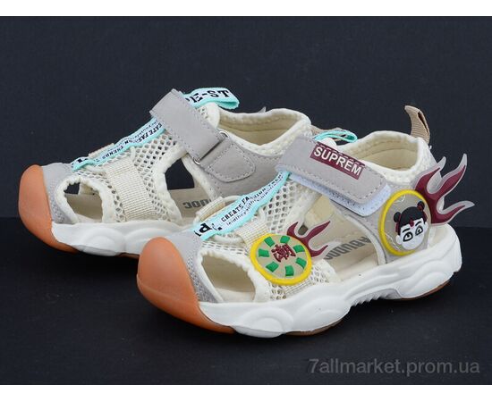 Сандалії дитячі літні Літо BD2005-3 белый (8 пар р.22-26) "Class Shoes" недорого оптом від прямого постачальника, зображення 2