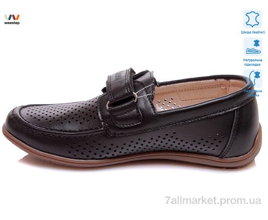 Туфлі дитячі зручні Літо R011954022 BK (8 пар р.32-37) "Weestep" недорого оптом від прямого постачальника, зображення 2
