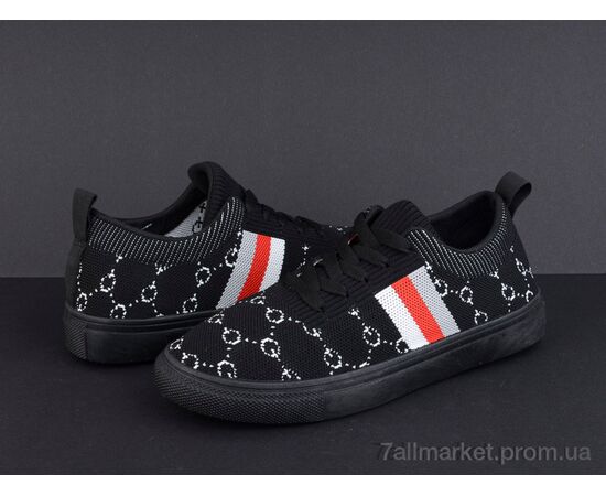 Фотография Кроссовки женские модные Весна/осень 92-28 black (8 пар р.36-41) "Violeta" недорого оптом от прямого поставщика, изображение 2