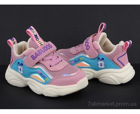 Кросівки дитячі модні Весна/осінь BD82003-22 розовый (8 пар р.22-26) "Class Shoes" недорого оптом від прямого постачальника, зображення 2